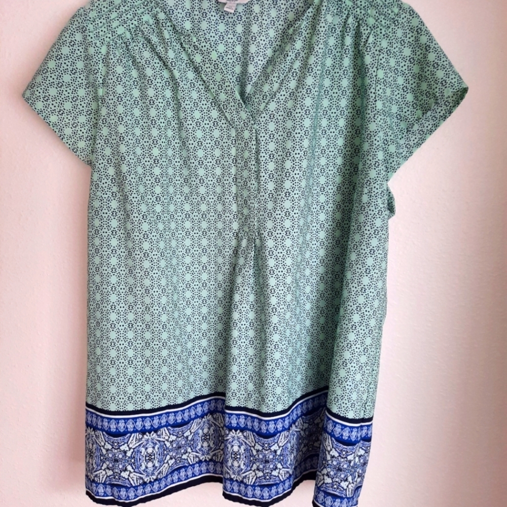 {2X} Croft & Barrow Mint Green Shirt